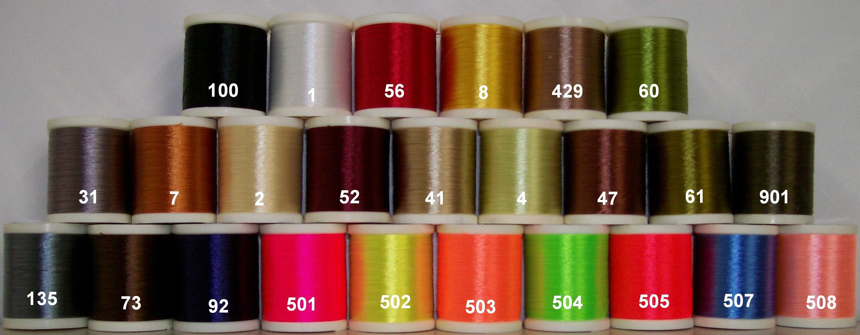 NYLON WOOL THREAD COMBO PACK FOR FLY & JIG TYING 8 SPOOLS OF DANVILLE'S FL 